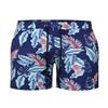 GINGTTO Mens Cruise Bathing Suit Tight Swimwear for Men 3" Inseam Palm Leaf Pattern M view 1