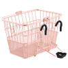 Retrospec Apollo Detachable Front Bike Basket Steel Half-Mesh with Integrated Detachable Hooks and Built-in Handle Bundle with Master Lock 6 ft Cable Lock, Set Your Own Combination view 3