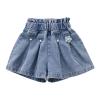 Children's Summer Thin Denim Jeans Fashion Shorts Girls Sweatsuits Baby Girl Bloomers (A, 5-6 Years) view 1