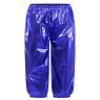 Freebily Unisex Boys Girls Shiny Metallic Dance Pants Festival Party Pants Disco Loose Harem Trousers 2-16 Years Blue 7-8 Years view 3