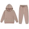 Boys 2 Pieces Sweatsuits Pullover Hoodie and Sweatpants Girls Fashion Tracksuit Set Birthday Gift for Kids (Khaki,2 Years) view 1
