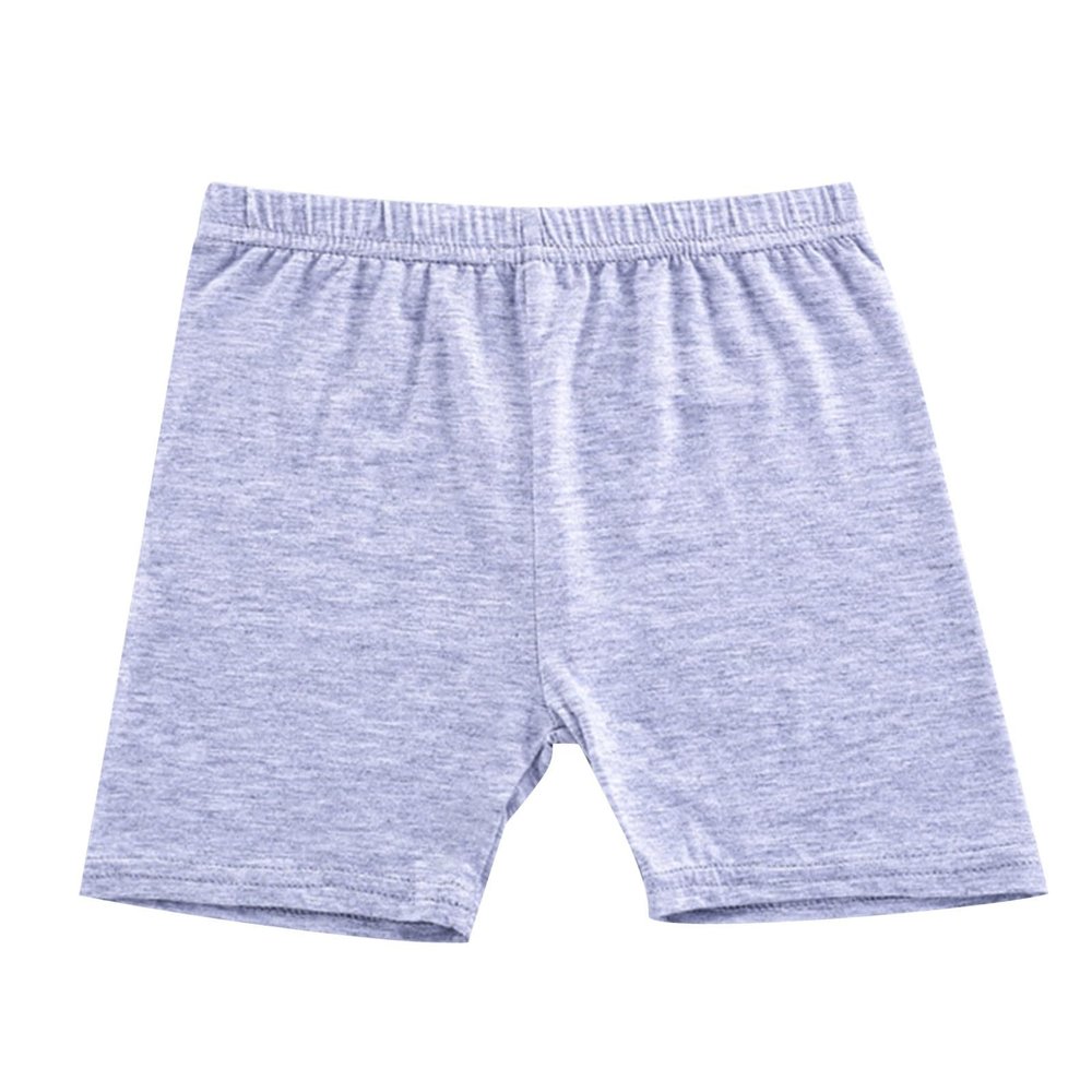 2 Pack Girls Solid Pull-On Bike Shorts Cartwheel Shorts for Girls Toddler Biker Under Dress Dance (Grey, 10-12 Years)