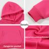 Boys 2 Pieces Sweatsuits Pullover Hoodie and Sweatpants Girls Fashion Tracksuit Set Birthday Gift for Kids (Rose,10 Years) view 4