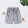 NineFit Basics Toddler Kids Boys' Sports Shorts Quick Dry Athletic Shorts with Drawstring Boys Basketball Bike (Black, 6-7 Years) view 4