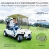 Ezgo Golf Cart Windshield Ezgo TXT Windshield Replacement for Front Fits 1995 to 2013 Ezgo TXT and Medalist Models Foldable Tinted UV Protection and Impact Resistant PC Shield view 2