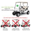 Ezgo Golf Cart Windshield Ezgo TXT Windshield Replacement for Front Fits 1995 to 2013 Ezgo TXT and Medalist Models Foldable Tinted UV Protection and Impact Resistant PC Shield view 3