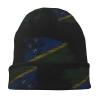 America USA Solomon Islands Half Flag Chic Knit Beanies: Cozy Skull Caps for Winter Warmth at Home & Outdoors!63 Black view 4