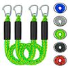 3 Feet Bungee Dock Lines with 2 Clips Heavy Duty 316 Stainless Steel Clips Boat Ropes Mooring Rope & Dock Ties for for Boats PWC or Jet Ski 2PCS (Green&Yellow, 3 Feet) view 1