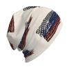 America USA Russia Half Flag Chic Knit Beanies: Cozy Skull Caps for Winter Warmth at Home & Outdoors!2 Black view 3