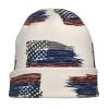 America USA Russia Half Flag Chic Knit Beanies: Cozy Skull Caps for Winter Warmth at Home & Outdoors!2 Black view 4