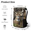 NHYDSPQ Sports Belt Pocket,Camouflage Deer Drawstring Backpack,drawstring Bag,travel Drawstring Backpack with Side Pocket view 2