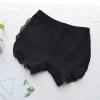 Summer Dance Shorts for Girls Lace Bike Short Undershorts Underwear Underdress Breathable Knit (Black, 5-6 Years) view 2