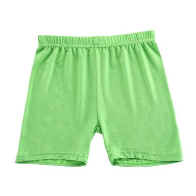 2 Pack Girls Solid Pull-On Bike Shorts Cartwheel Shorts for Girls Toddler Biker Under Dress Dance (Green, 10-12 Years)