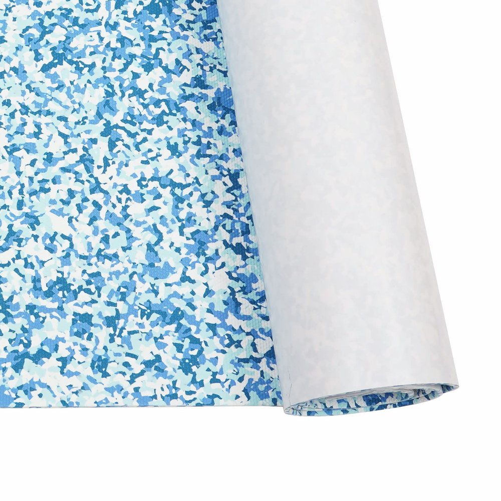 94.5" x 35.4"Boat Flooring EVA Foam Boat Decking Marine Flooring Mat Boat Carpet Sheet Non-Slip Self-Adhesive Flooring Materialfor Surfboard Motorboat RV Yacht Kayak Pool (Blue White Camouflage)