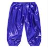 Freebily Unisex Boys Girls Shiny Metallic Dance Pants Festival Party Pants Disco Loose Harem Trousers 2-16 Years Blue 5-6 Years view 2