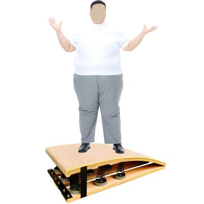 Katzowen Heavy Duty Vault Spring Board Gymnastics Springboard for Vaulting Training, Hardwood Curved Springboard with 6 Spring, Sport Vault Board for Adults, Load 110kg / 240lbs