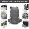 IX INOXTO 20L Hydration Backpack, Waterproof Hiking Internal Frame Backpacks with 2L Hydration Water Bladder and Rain Cover for Men, Lightweight Travel Daypack for Cycling,Camping,Ski (grey) view 2