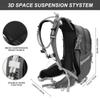 IX INOXTO 20L Hydration Backpack, Waterproof Hiking Internal Frame Backpacks with 2L Hydration Water Bladder and Rain Cover for Men, Lightweight Travel Daypack for Cycling,Camping,Ski (grey) view 3