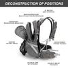 IX INOXTO 20L Hydration Backpack, Waterproof Hiking Internal Frame Backpacks with 2L Hydration Water Bladder and Rain Cover for Men, Lightweight Travel Daypack for Cycling,Camping,Ski (grey) view 4