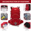 IX INOXTO 20L Hydration Backpack, Waterproof Hiking Internal Frame Backpacks with 2L Hydration Water Bladder and Rain Cover for Men, Lightweight Travel Daypack for Cycling,Camping,Ski (red) view 2
