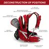 IX INOXTO 20L Hydration Backpack, Waterproof Hiking Internal Frame Backpacks with 2L Hydration Water Bladder and Rain Cover for Men, Lightweight Travel Daypack for Cycling,Camping,Ski (red) view 4