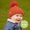 2-Pack Baby Hats for Girls, Boys - Stretchy Baby Beanies, Cute Newborn & Toddler Winter Hat, Soft & Warm Pom Pom Beanie for Infant, Toddler, Boys, Girls 6-36 Months (Ember, M) view 2