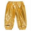 Freebily Unisex Boys Girls Shiny Metallic Dance Pants Festival Party Pants Disco Loose Harem Trousers 2-16 Years Gold 7-8 Years view 1
