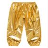 Freebily Unisex Boys Girls Shiny Metallic Dance Pants Festival Party Pants Disco Loose Harem Trousers 2-16 Years Gold 7-8 Years view 2