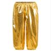Freebily Unisex Boys Girls Shiny Metallic Dance Pants Festival Party Pants Disco Loose Harem Trousers 2-16 Years Gold 7-8 Years view 3