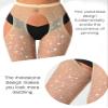 lmotpe Nude Fishnet Stockings for Women Tights Rhinestone Women's Sparkly Stockings High Waist Pantyhose view 3