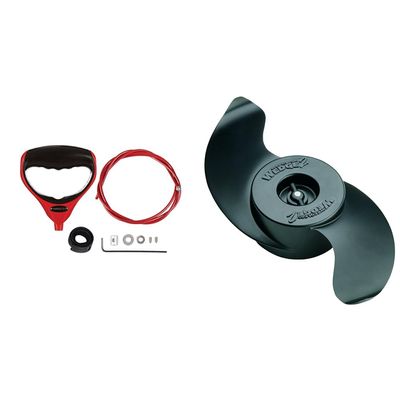 T-H Marine G-Force Handle Trolling Motor Lift System and Minn Kota Weedless Wedge 38 Propeller Bundle