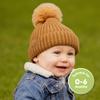 2-Pack Baby Hats for Girls, Boys - Stretchy Baby Beanies, Cute Newborn & Toddler Winter Hat, Soft & Warm Pom Pom Beanie for Infant, Toddler, Boys, Girls 0-6 Months (Blast, S) view 2