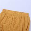 Newborn Baby Girls Boys Bubble Shorts Infant Cotton Linen Blend Cute Bloomer Shorts Loose Harem (Yellow, 0-6 Months) view 4