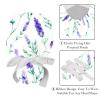 2 Packed Lavender Flowers Scrub caps Women Womens Scrub Cap Cute Scrub caps Women for Beauty Salon view 4