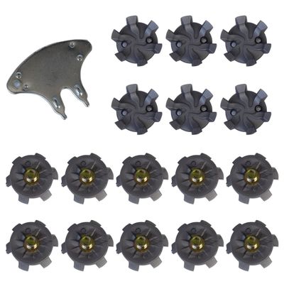 Pineeseatile Golf Spikes Golf Shoe Spikes Replacement with Spanner Tool for Golf Shoe Accessories 16PCS+1Tool Spikes