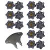 Pineeseatile Golf Spikes Golf Shoe Spikes Replacement with Spanner Tool for Golf Shoe Accessories 16PCS+1Tool Spikes view 3
