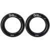 GM CLIMBING Black Large Rappel Ring 25kN for Rock Climbing Arborist Rescue Slackline Hammock 2-Pack view 1