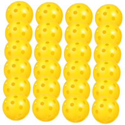 Toddmomy 24pcs Practice Golf Balls Lightweight Plastic Indoor Swing Aid Men Golf Training Equipment