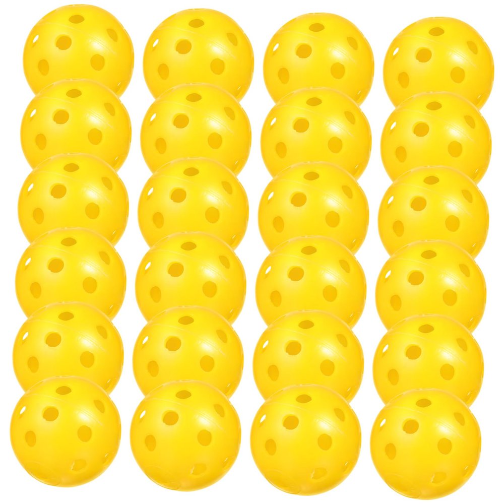 Toddmomy 24pcs Practice Golf Balls Lightweight Plastic Indoor Swing Aid Men Golf Training Equipment