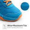DREAM PAIRS Boys Girls Shoes Kids DuraPlay Tennis Footwear Non Slip Athletic Running Walking Lightweight Lace Up Sneakers for Little/Big Kid,Size 1 Little Kid,Blue/Orange,SDRS2401K view 4
