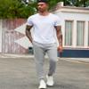 COOFANDY Mens Work Out Joggers Elastic Waist Active Gray Sweatpants Exercise Gym Track Pants with Pockets view 2