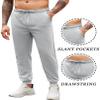 COOFANDY Mens Work Out Joggers Elastic Waist Active Gray Sweatpants Exercise Gym Track Pants with Pockets view 3