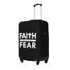 OKLRYNBV Faith Over Fear Bible Scripture Verse Christian Travel Luggage Cover Suitable for 18-32 inch Luggage Cases, Large, Black view 2