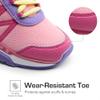 DREAM PAIRS Boys Girls Shoes Kids DuraPlay Tennis Footwear Non Slip Athletic Running Walking Lightweight Lace Up Sneakers for Little/Big Kid,Size 12 Little Kid,Pink/Hot Pink,SDRS2401K view 4