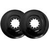 LUORNG 2PCS Bicycle Flywheel Guard Diameter 138mm Wire Protector Plastic Disc Accessories for Disc Brake Box Hubs Mountain Bike Shift Flywheel Chain Guard Black view 1