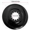 LUORNG 2PCS Bicycle Flywheel Guard Diameter 138mm Wire Protector Plastic Disc Accessories for Disc Brake Box Hubs Mountain Bike Shift Flywheel Chain Guard Black view 2
