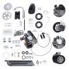 100CC 4-Stroke Electric Bicycle Engine Kit, 3.5HP 3600RPM OHV Powerful Single Cylinder Gas Petrol Engine Complete Modified Kit for Bike Scooter and ATV Beach Bikes USA Stock (Belt Type) view 1