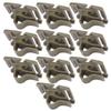 10 pcs Tactical Hydration Water Bladder Adjustable Drinking Tube Trap Strap Clip Holder Buckle Hose Webbing Clip Backpack Accessories BladderClip Water Tube Hydration HoseClip(Brown) view 1