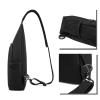 HYYTNHJSD Fashion One-Shoulder Bag Esophageal Cancer Awareness Anti-Theft Crossbody Shoulder Chest Bag, Black view 2