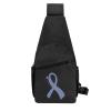 HYYTNHJSD Fashion One-Shoulder Bag Esophageal Cancer Awareness Anti-Theft Crossbody Shoulder Chest Bag, Black view 3